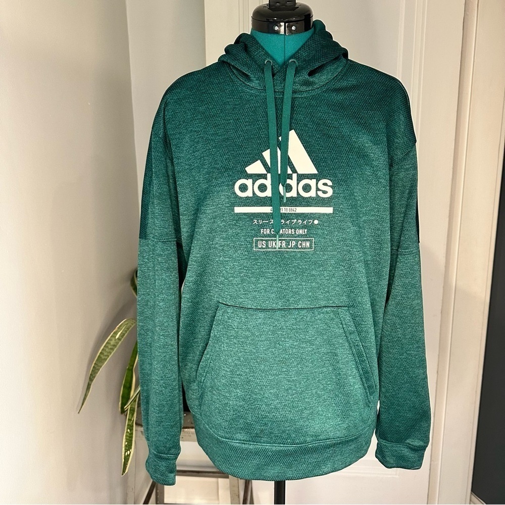 Adidas For Creators Only Men's Hunter Green Hoodie